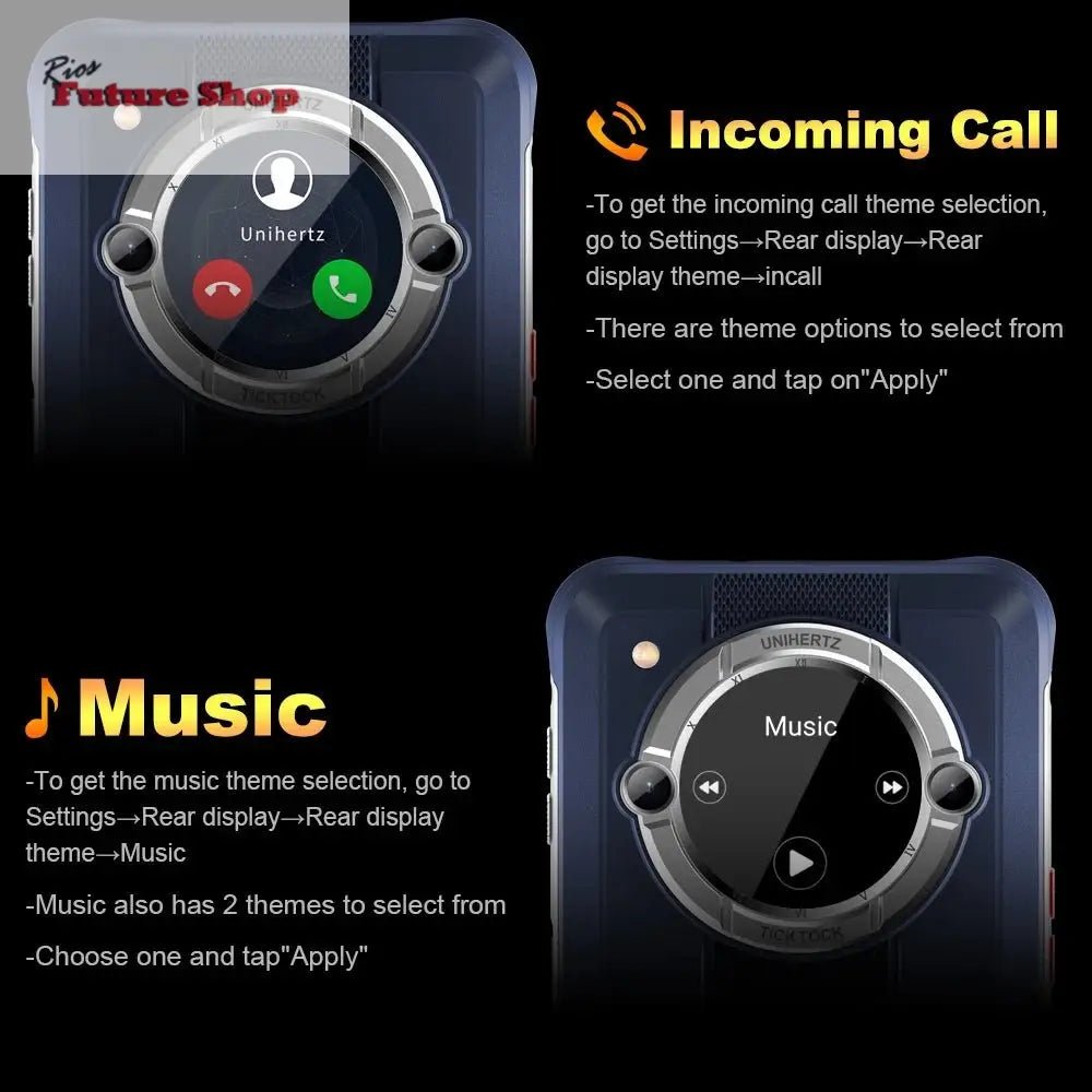 Smartphone Android 12 Unlock 4GB 64GB 20W Fast Charging Dual Screen - Rios Future Shop