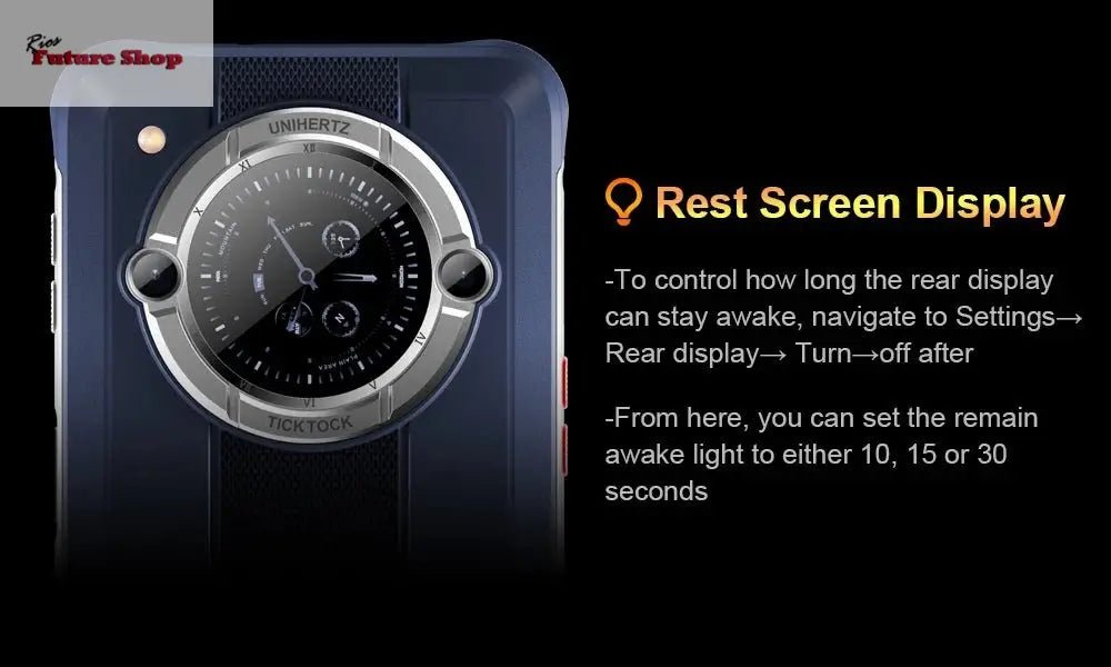 Smartphone Android 12 Unlock 4GB 64GB 20W Fast Charging Dual Screen - Rios Future Shop