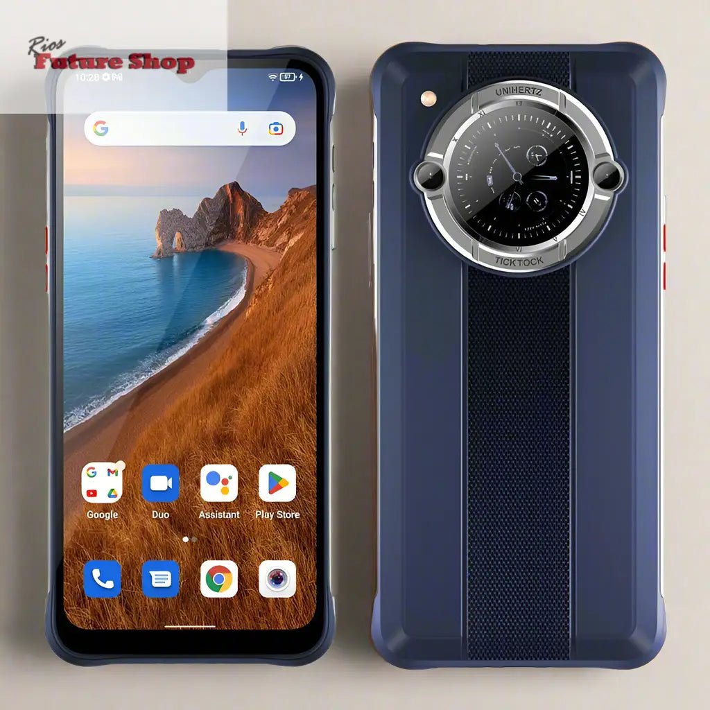 Smartphone Android 12 Unlock 4GB 64GB 20W Fast Charging Dual Screen - Rios Future Shop