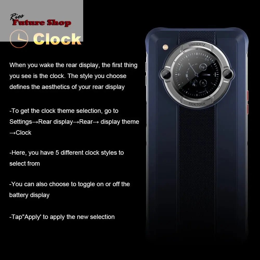 Smartphone Android 12 Unlock 4GB 64GB 20W Fast Charging Dual Screen - Rios Future Shop