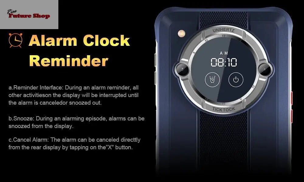 Smartphone Android 12 Unlock 4GB 64GB 20W Fast Charging Dual Screen - Rios Future Shop