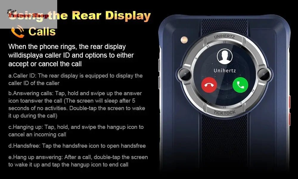 Smartphone Android 12 Unlock 4GB 64GB 20W Fast Charging Dual Screen - Rios Future Shop