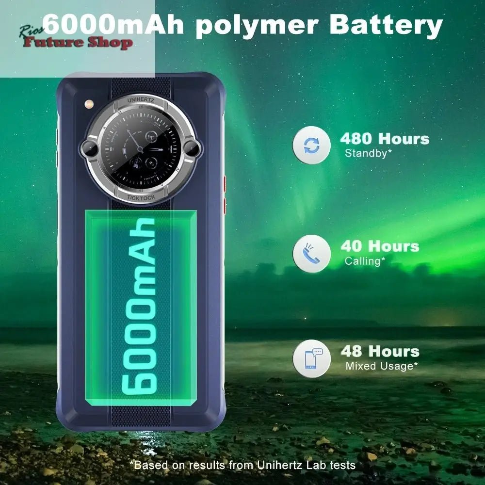 Smartphone Android 12 Unlock 4GB 64GB 20W Fast Charging Dual Screen - Rios Future Shop