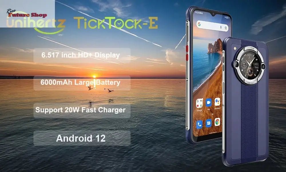 Smartphone Android 12 Unlock 4GB 64GB 20W Fast Charging Dual Screen - Rios Future Shop