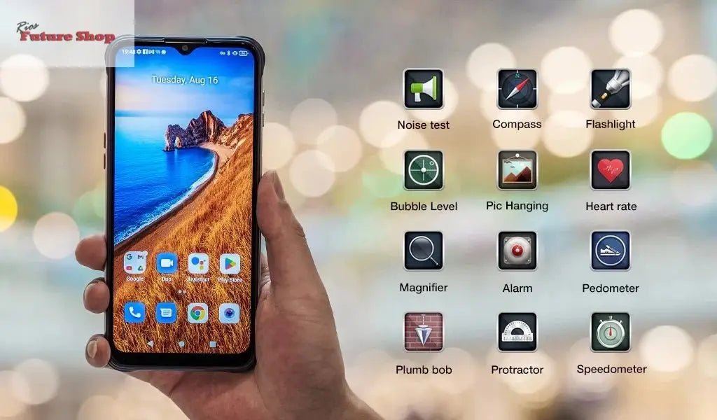 Smartphone Android 12 Unlock 4GB 64GB 20W Fast Charging Dual Screen - Rios Future Shop