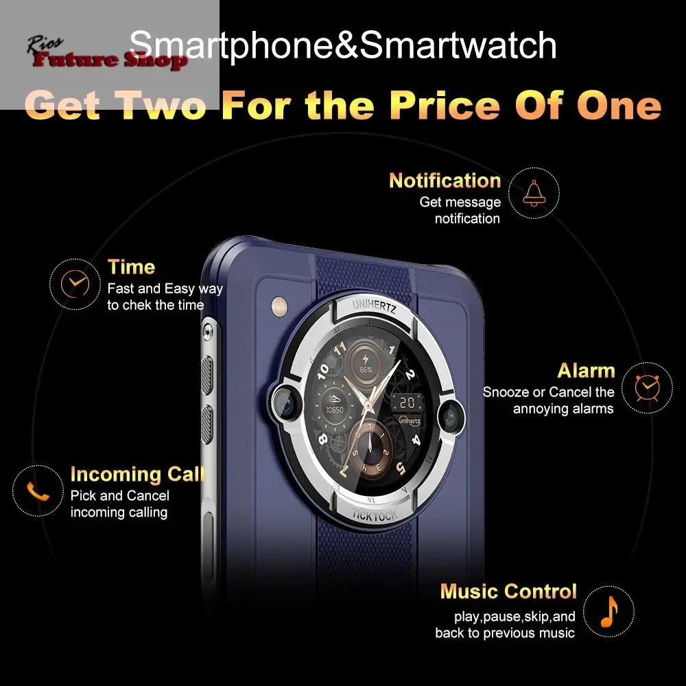 Smartphone Android 12 Unlock 4GB 64GB 20W Fast Charging Dual Screen - Rios Future Shop