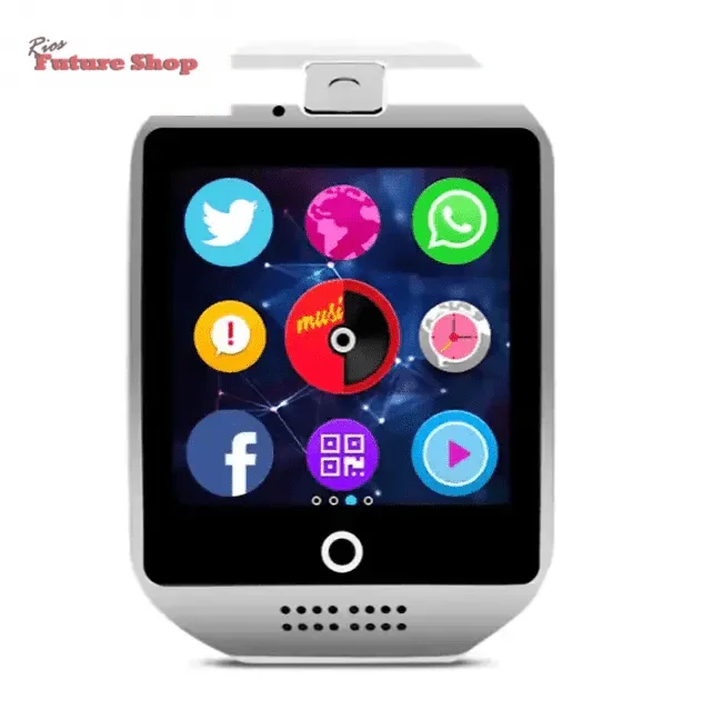 Smartwatch q18 para celular, relógio inteligente para telefones android - Rios Future Shop