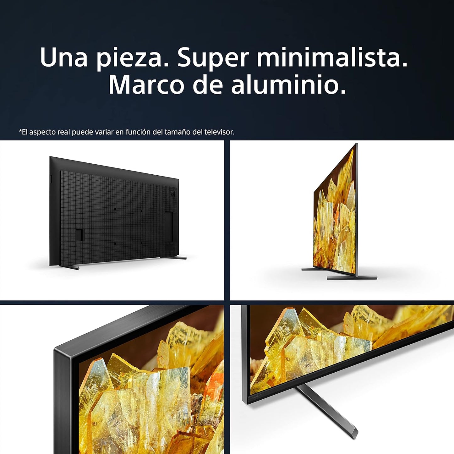 Sony BRAVIA XR-85X90L, 85 Pulgadas, TV Full Array LED, 4K HDR, Smart Google TV, Funciones Eco, Bravia Core, Menú Gaming para PlayStation5, Marco de Aluminio