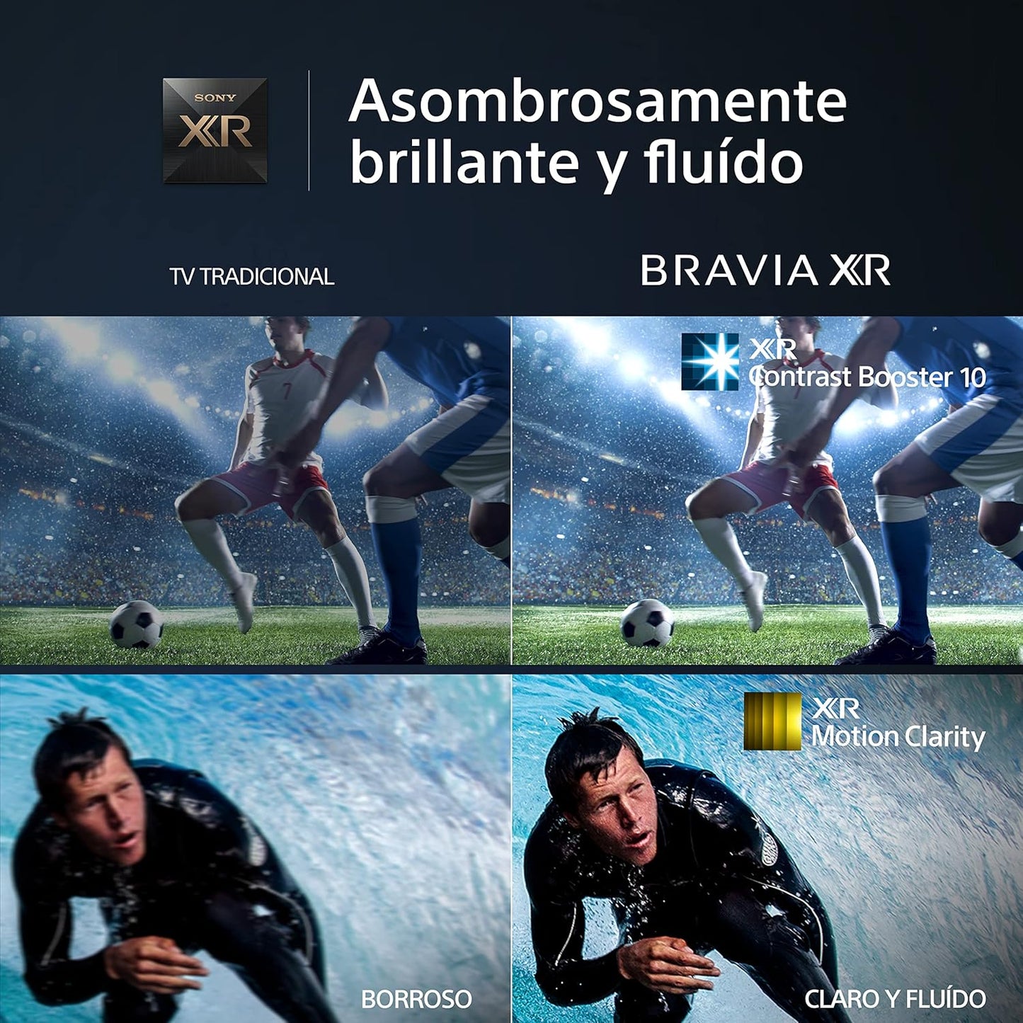 Sony BRAVIA XR-85X90L, 85 Pulgadas, TV Full Array LED, 4K HDR, Smart Google TV, Funciones Eco, Bravia Core, Menú Gaming para PlayStation5, Marco de Aluminio