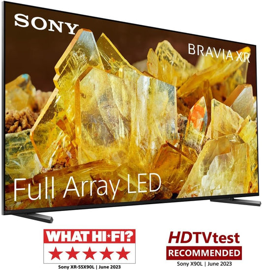 Sony BRAVIA XR-85X90L, 85 Pulgadas, TV Full Array LED, 4K HDR, Smart Google TV, Funciones Eco, Bravia Core, Menú Gaming para PlayStation5, Marco de Aluminio