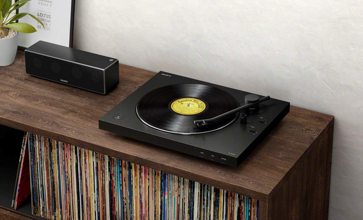 Sony PS-LX310BT Gira-discos (conectividade Bluetooth, suporta saídas de linha e fono) preto