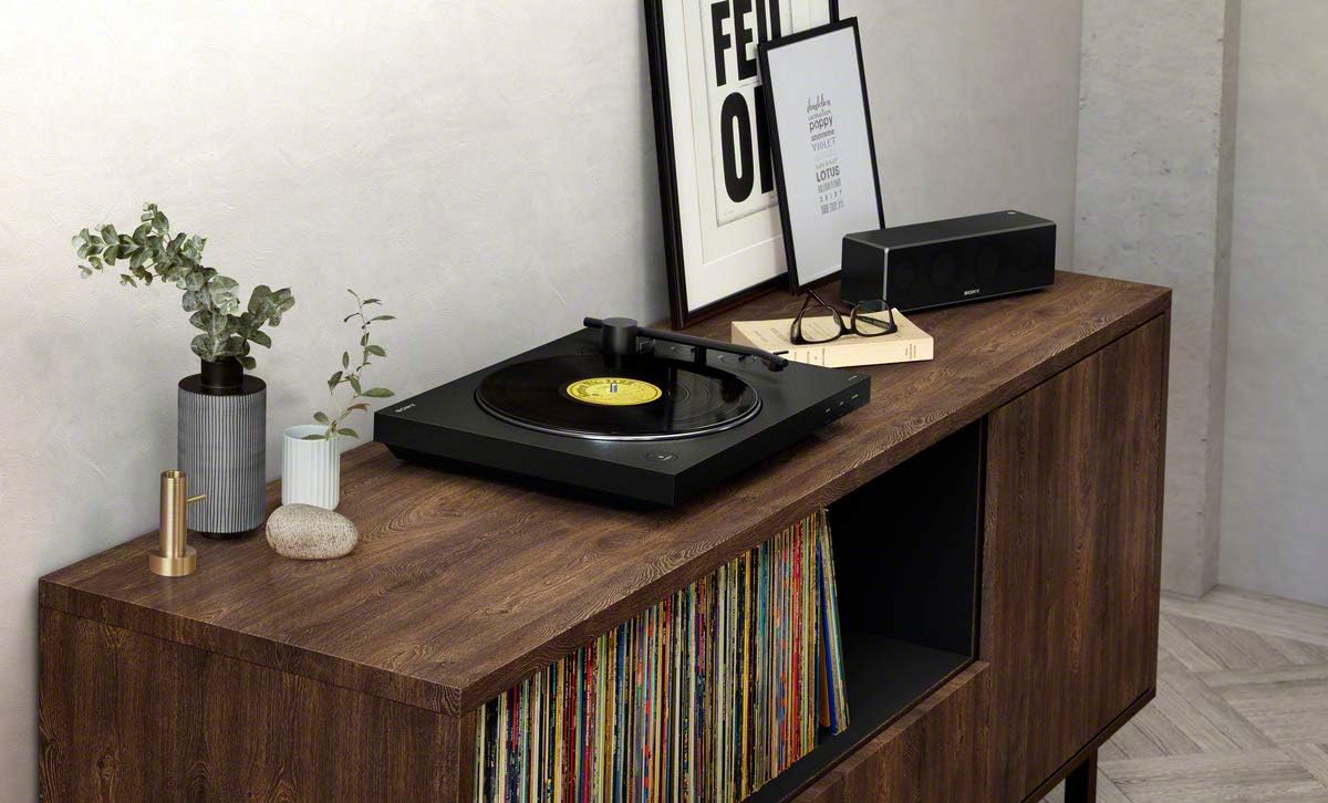 Sony PS-LX310BT Gira-discos (conectividade Bluetooth, suporta saídas de linha e fono) preto