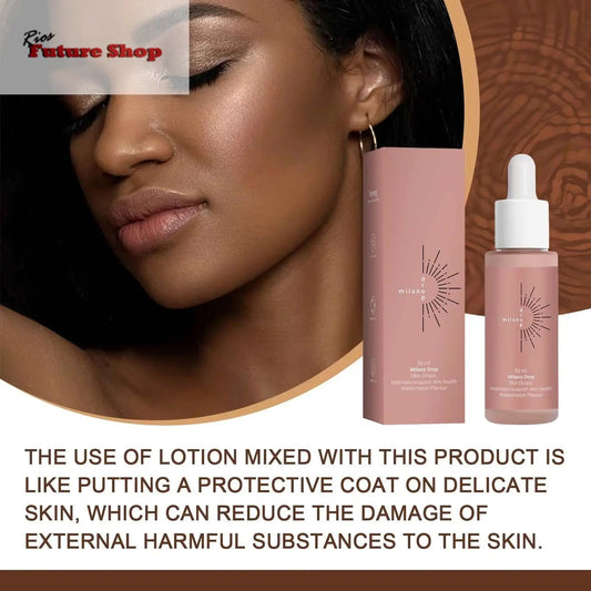 Soro facial bronzeador, rosto, corpo, cama de bronzeamento, ao ar livre, reparação de linhas finas, soro para pele, bronzeador escuro, soro autobronzeador, gotas - Rios Future Shop