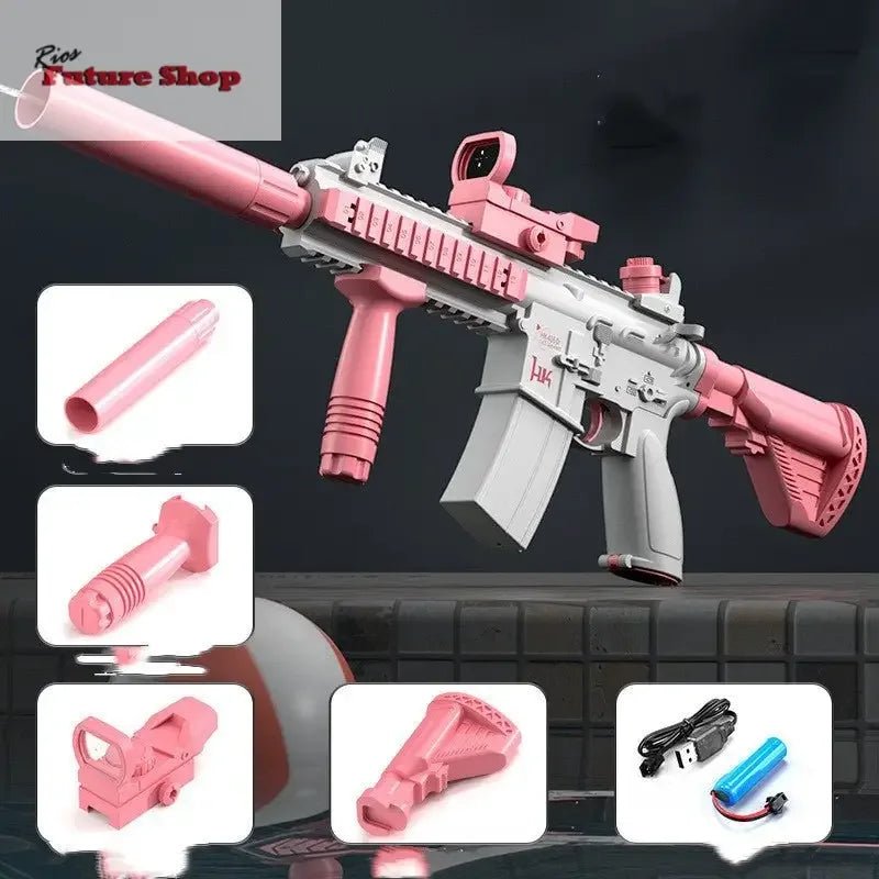 Space Water Gun Electric Automatic Water Absorption Toy - Rios Future Shop