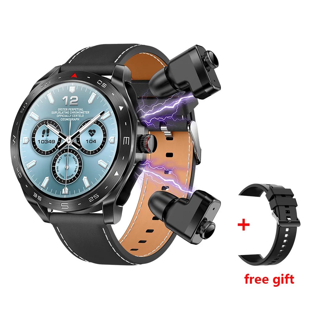 T95 Smart Watch With Earbuds TWS 2 in 1 - Rios Future Shopsmartwatches191288010:-11Black Leather