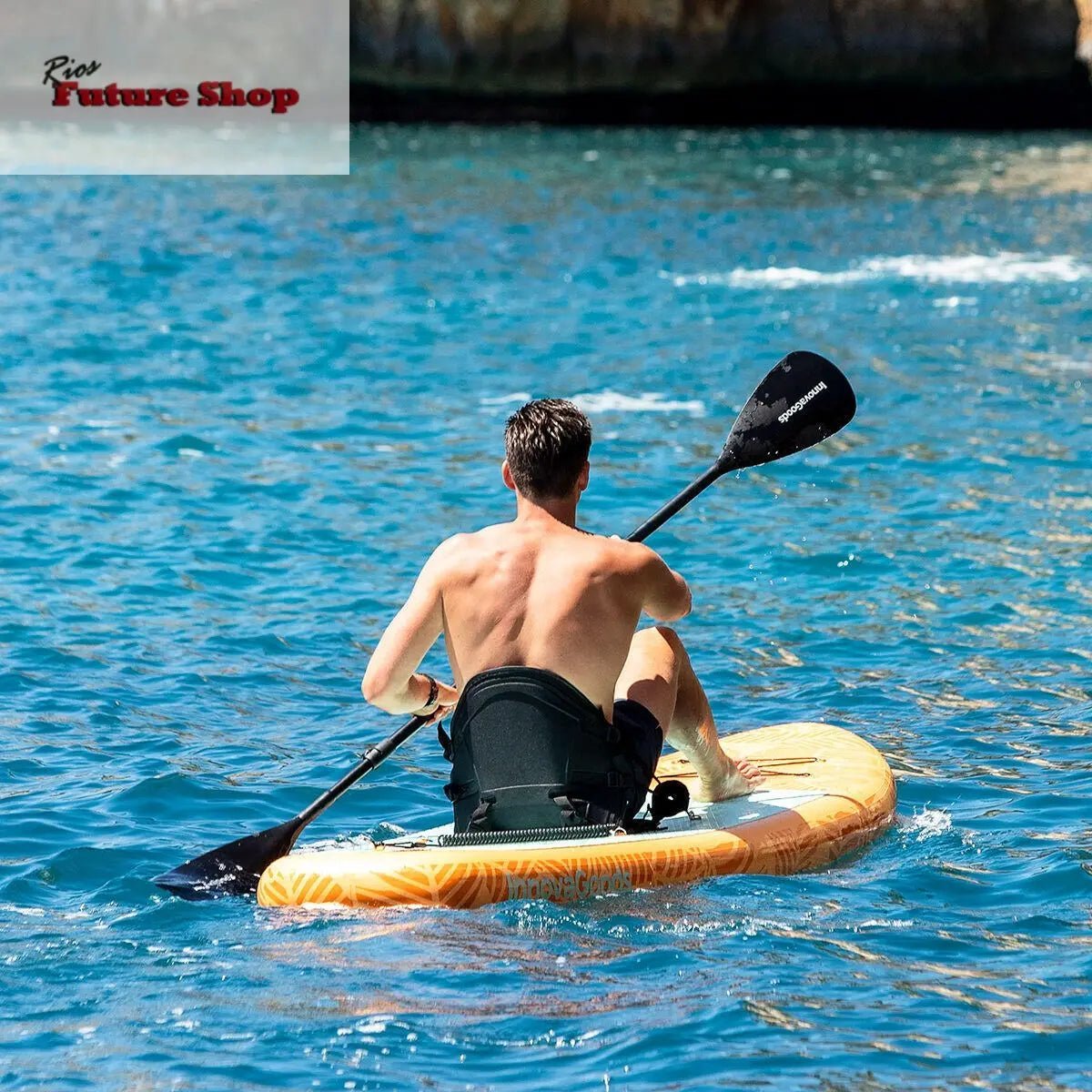 Tabla de Paddle Surf Hinchable 2 en 1 con Asiento y Accesorios Siros InnovaGoods 10'5" 320 cm - Rios Future Shop