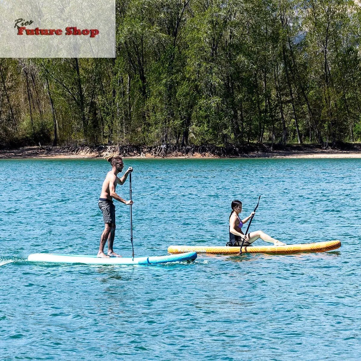 Tabla de Paddle Surf Hinchable 2 en 1 con Asiento y Accesorios Siros InnovaGoods 10'5" 320 cm - Rios Future Shop