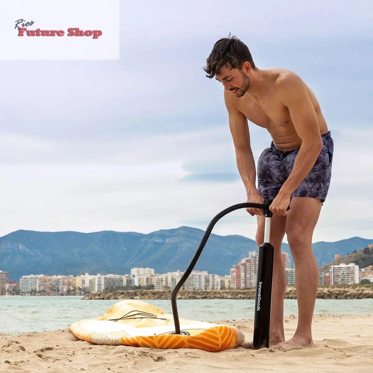 Tabla de Paddle Surf Hinchable 2 en 1 con Asiento y Accesorios Siros InnovaGoods 10'5" 320 cm - Rios Future Shop
