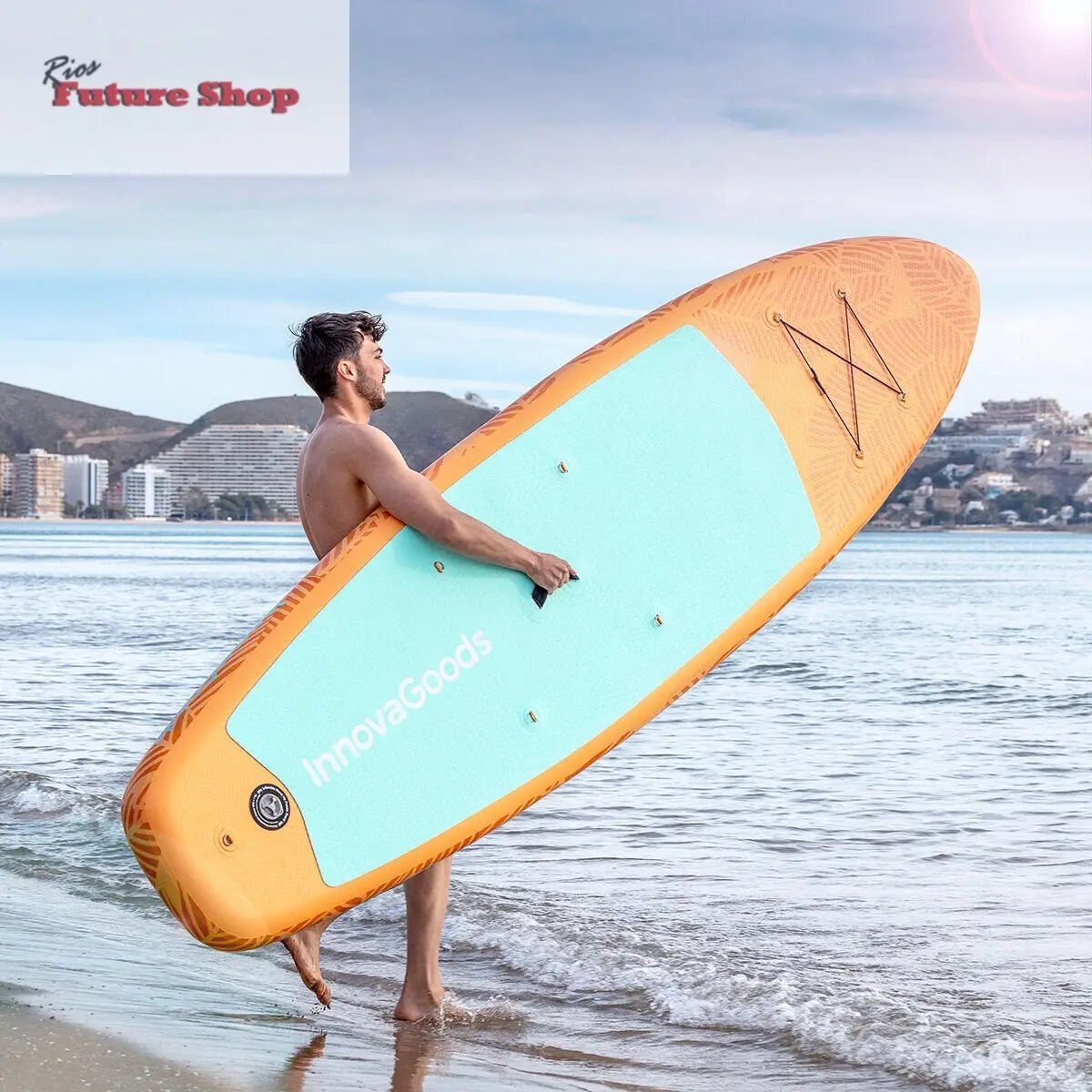 Tabla de Paddle Surf Hinchable 2 en 1 con Asiento y Accesorios Siros InnovaGoods 10'5" 320 cm - Rios Future Shop