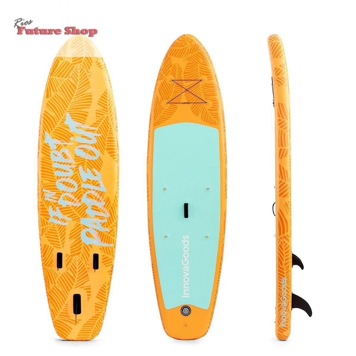 Tabla de Paddle Surf Hinchable 2 en 1 con Asiento y Accesorios Siros InnovaGoods 10'5" 320 cm - Rios Future Shop