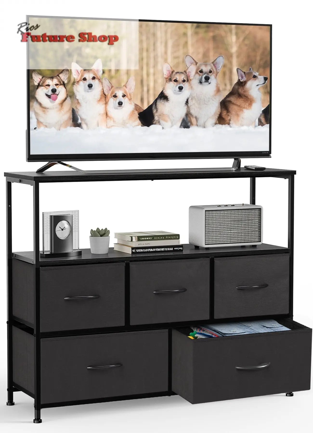 Tall Dressing Table Cloth Storage Tower - Rios Future Shop