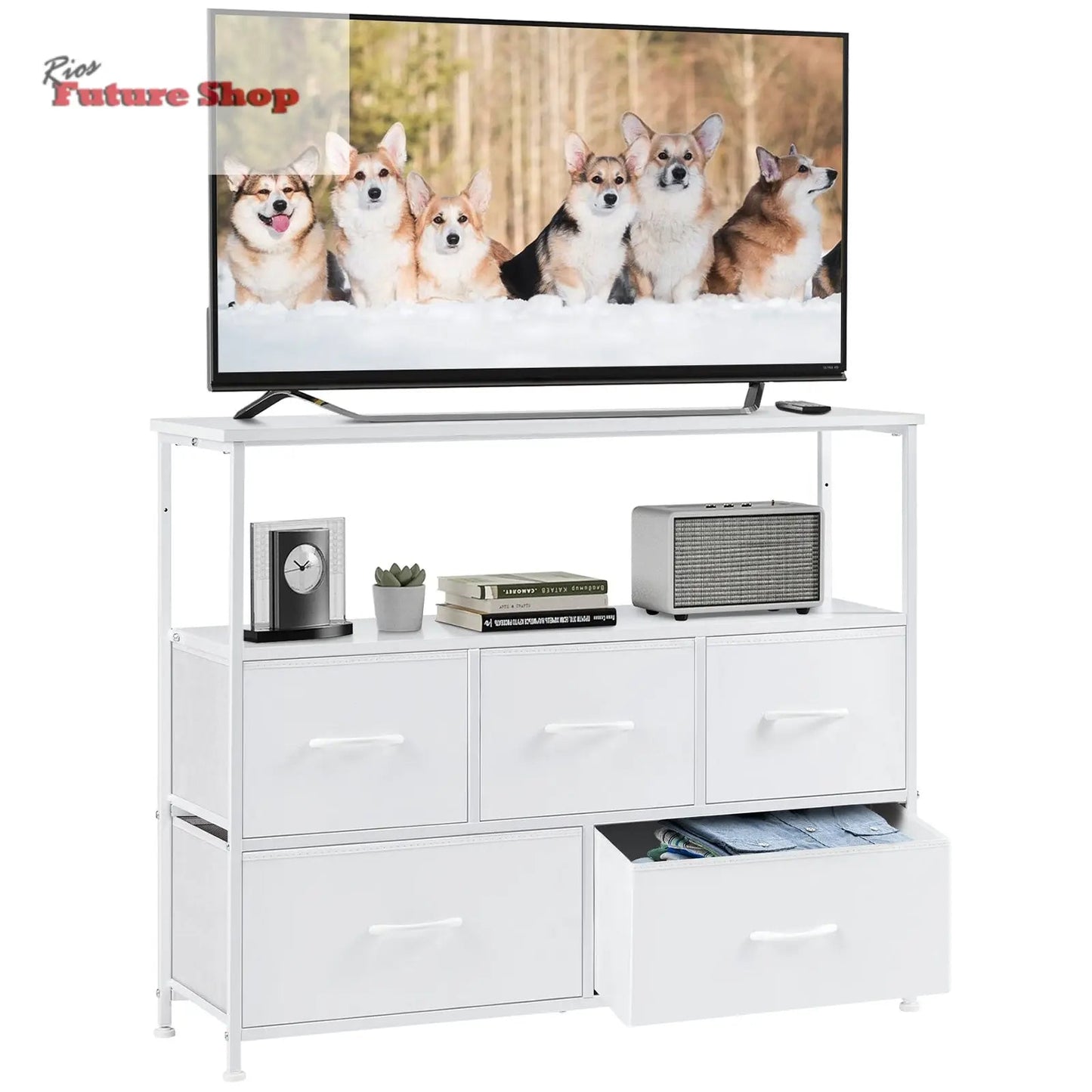 Tall Dressing Table Cloth Storage Tower - Rios Future Shop