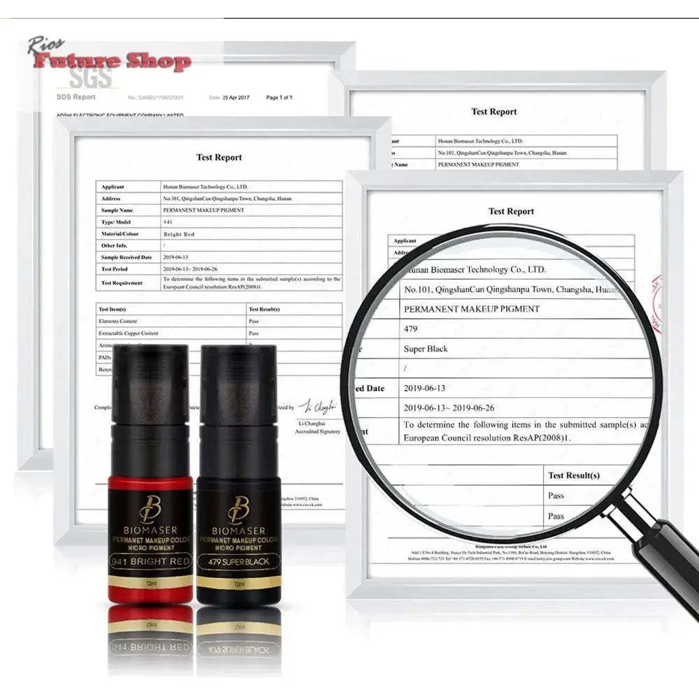 Tattoo Ink Professional Semi Permanent Makeup Paint Microblading Pigment Eyebrow/Eyeliner/Lip Pigmento Tattoo Supplies - Rios Future Shop