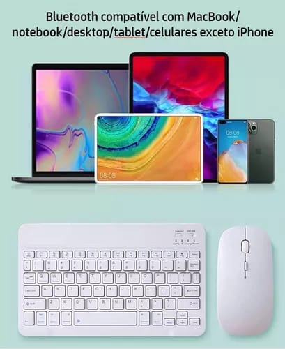 Teclado Bluetooth +Rato sem fios - Rios Future Shop