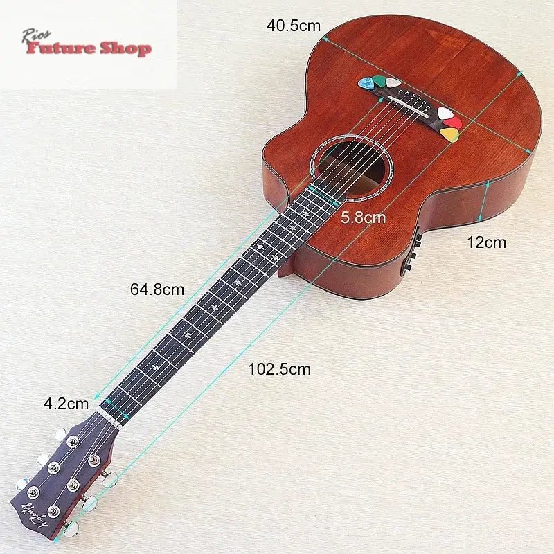 Thin Body Acoustic Electric Guitar - Rios Future Shop