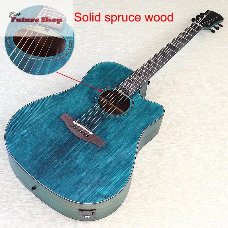 Thin Body Acoustic Electric Guitar - Rios Future Shop