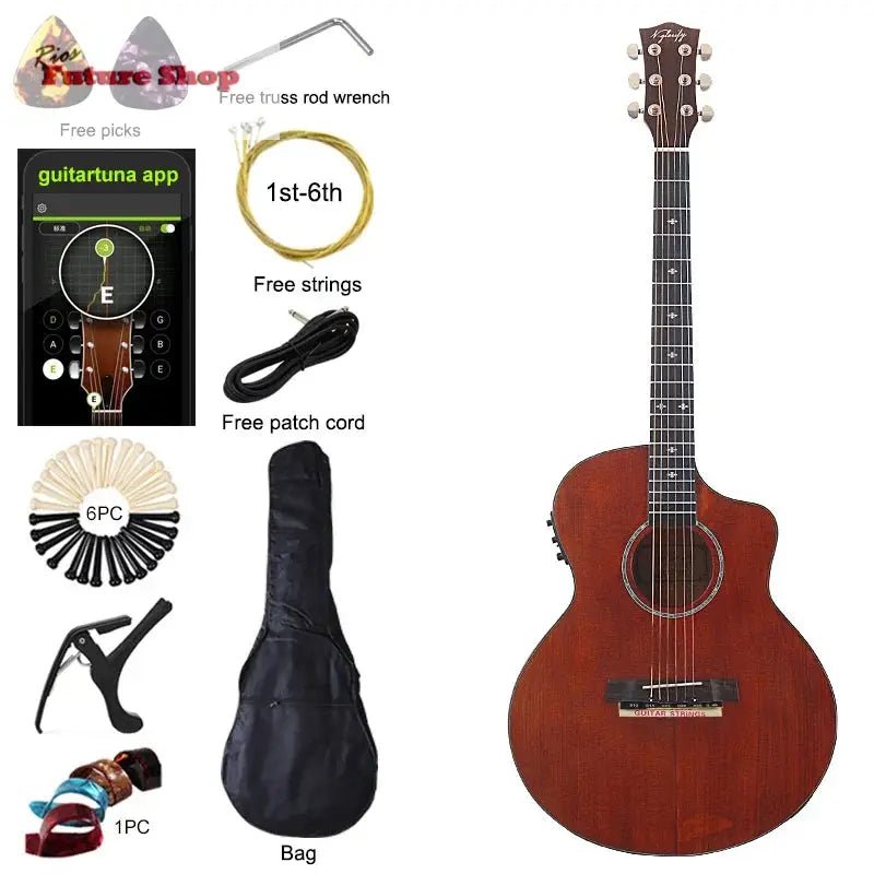 Thin Body Acoustic Electric Guitar - Rios Future Shop