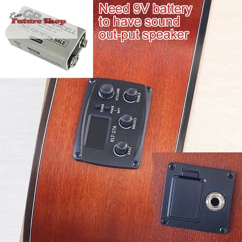 Thin Body Acoustic Electric Guitar - Rios Future Shop