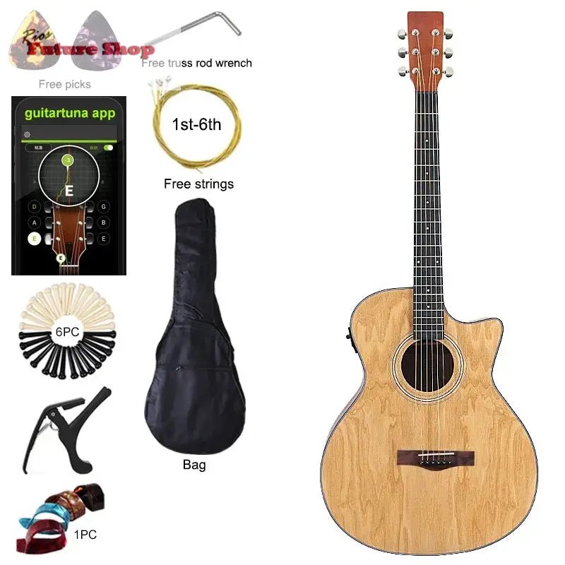 Thin Body Acoustic Electric Guitar - Rios Future Shop