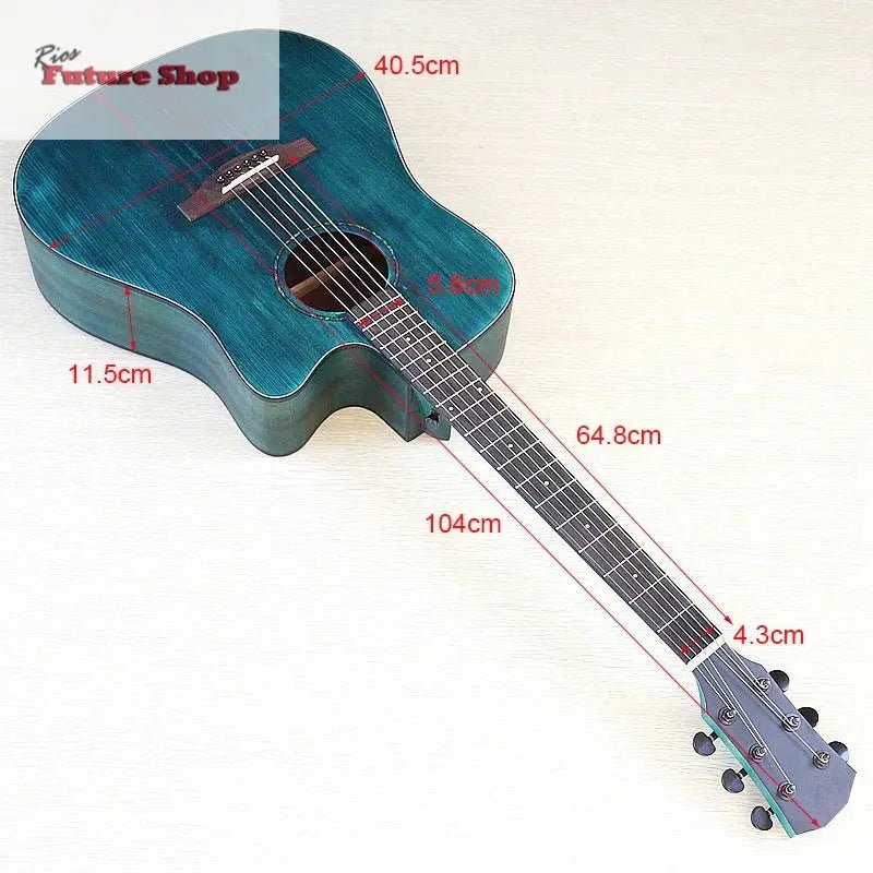 Thin Body Acoustic Electric Guitar - Rios Future Shop