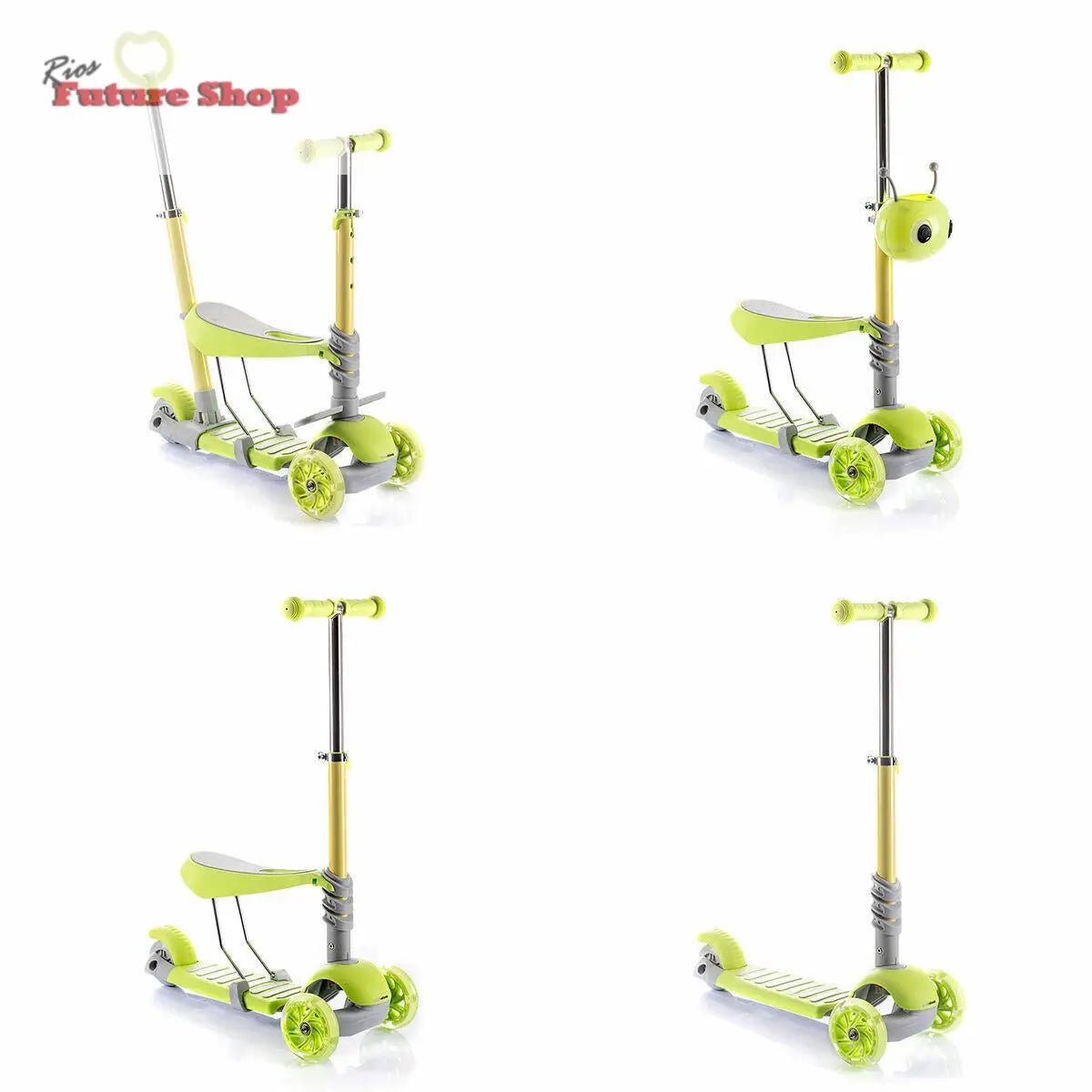 Trotinete para Niños Evolutivo 3 en 1 - Rios Future Shop