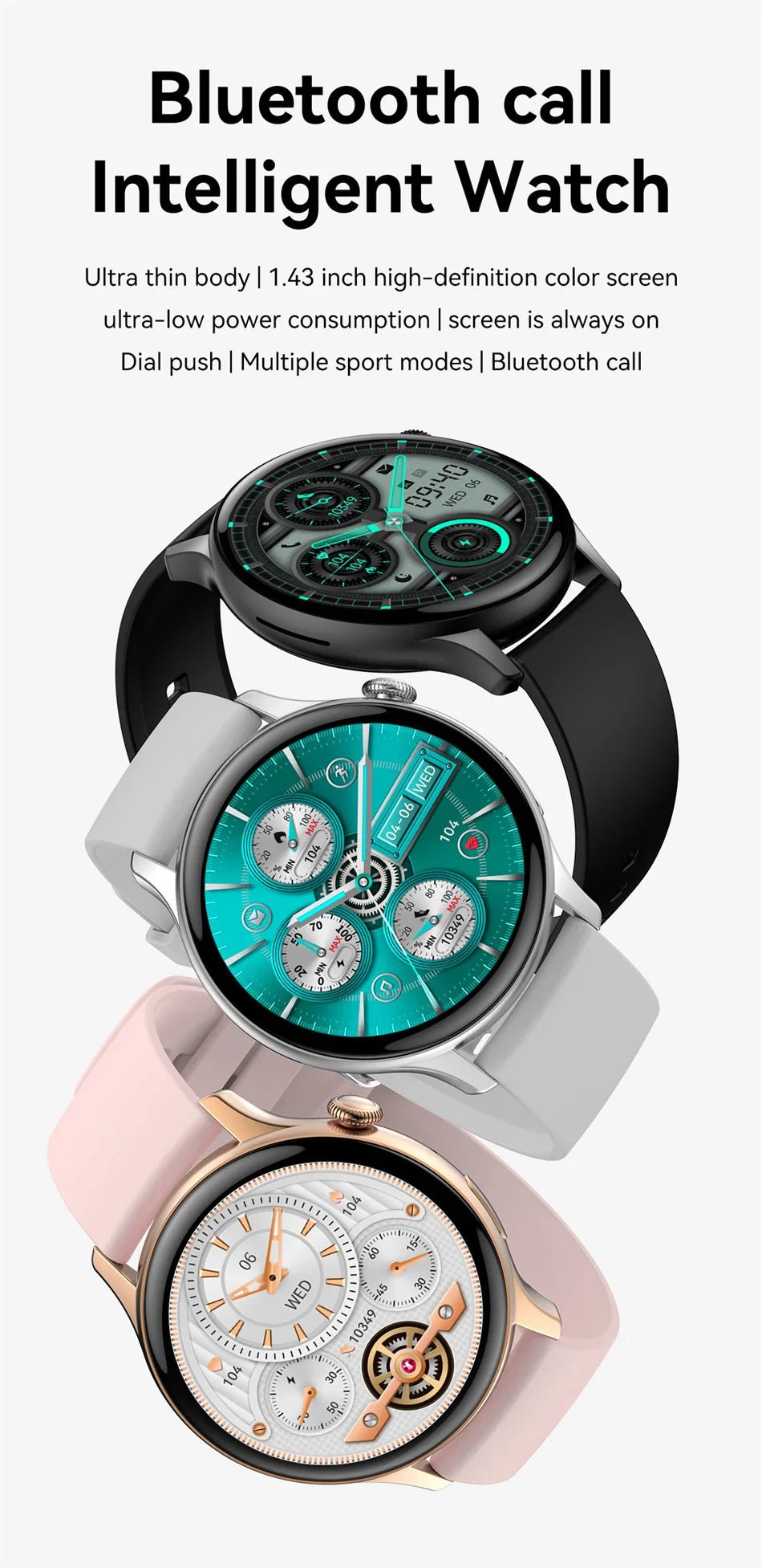 True AMOLED Sports Smart Watch - Rios Future Shop