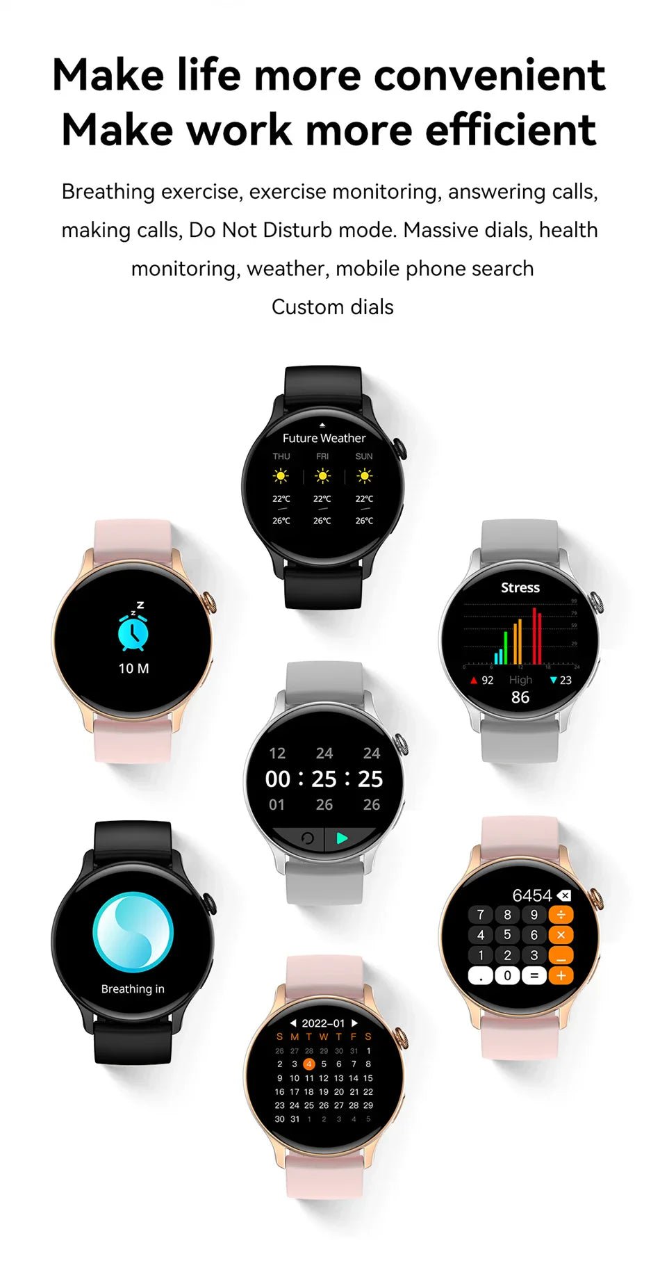 True AMOLED Sports Smart Watch - Rios Future Shop