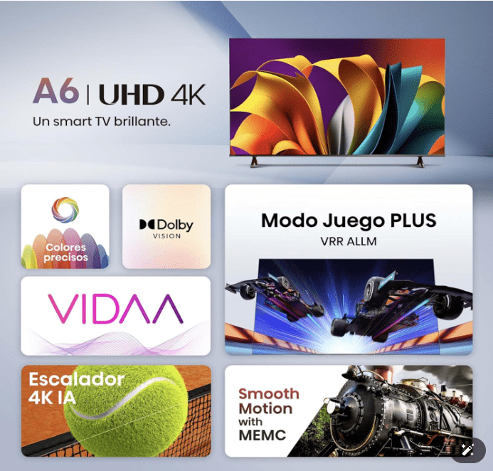 TV Hisense 55A6N - UHD 4K - Rios Future Shop