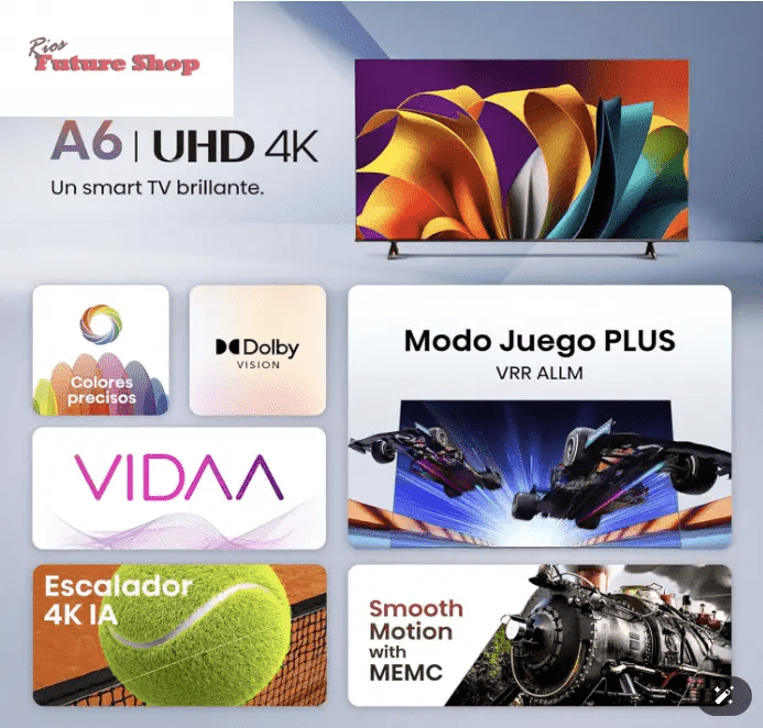 TV Hisense 55A6N - UHD 4K - Rios Future Shop
