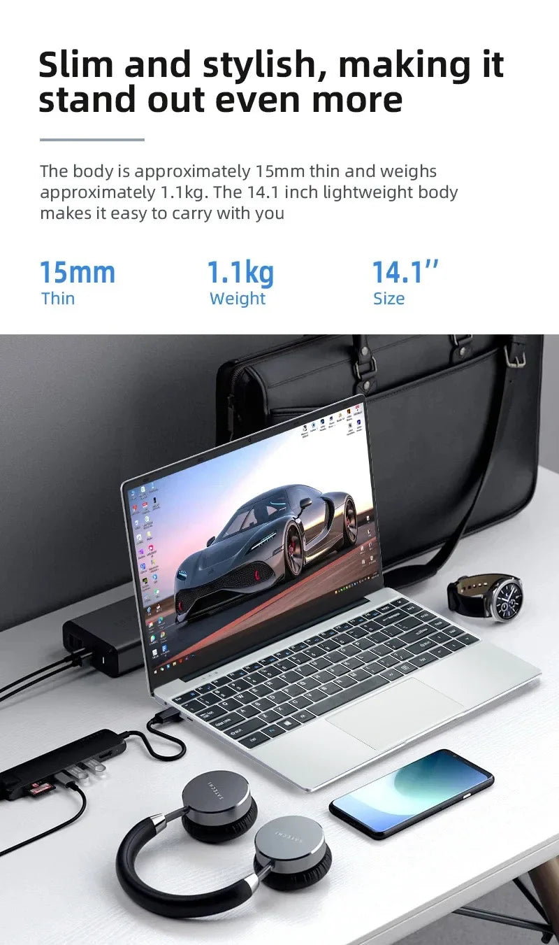 Ultra Slim i7 Laptop Computer PC 14.1" intel Core i7 DSers