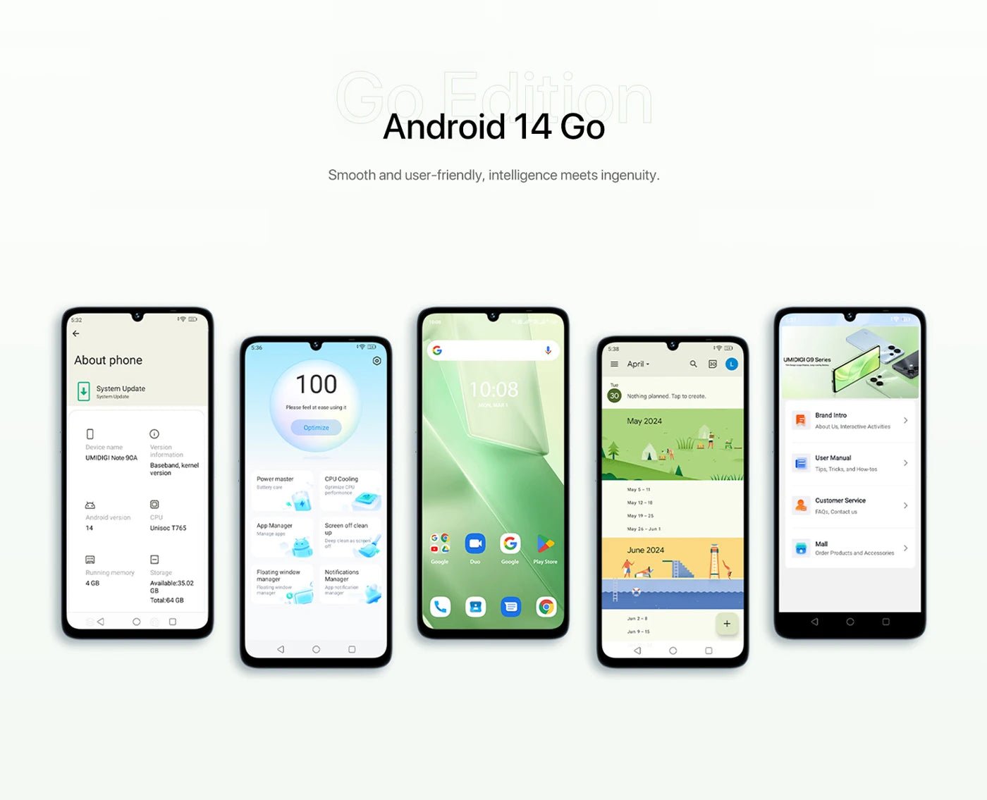 UMIDIGI G9A Android 14 Smartphone Octa - core 13MP Camera 64GB 6.75” Water Drop HD+ 5000mAh Battery Dual SIM Card Cellphone - Rios Future Shop