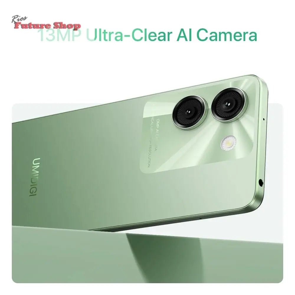 UMIDIGI G9A Android 14 Smartphone Octa - core 13MP Camera 64GB 6.75” Water Drop HD+ 5000mAh Battery Dual SIM Card Cellphone - Rios Future Shop