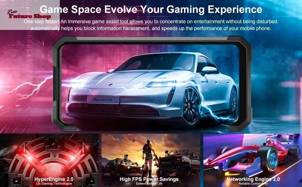 Unihertz 8849 tank 2 waterproof projector smartphone 24GB 512GB Rugged Cellphone 64MP Super night vision 15500mAh phone - Rios Future Shop