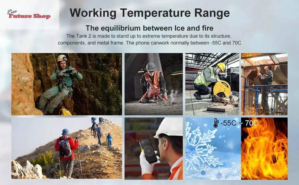 Unihertz 8849 tank 2 waterproof projector smartphone 24GB 512GB Rugged Cellphone 64MP Super night vision 15500mAh phone - Rios Future Shop