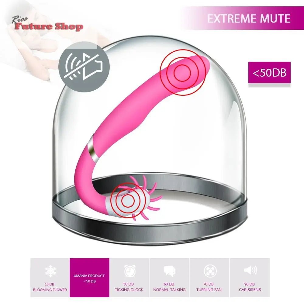 Unique Brushes Design for Better Clitoris Stimulation Plus G Spot Vibrator, Powerful Dual Motors Sex Toy - Rios Future Shop