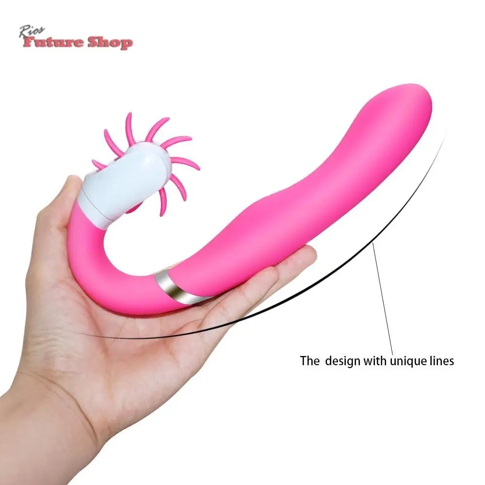Unique Brushes Design for Better Clitoris Stimulation Plus G Spot Vibrator, Powerful Dual Motors Sex Toy - Rios Future Shop
