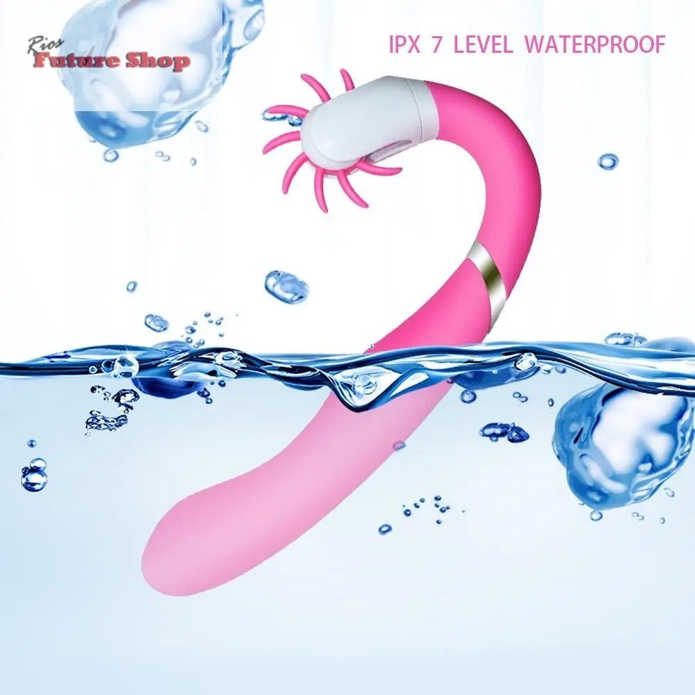 Unique Brushes Design for Better Clitoris Stimulation Plus G Spot Vibrator, Powerful Dual Motors Sex Toy - Rios Future Shop