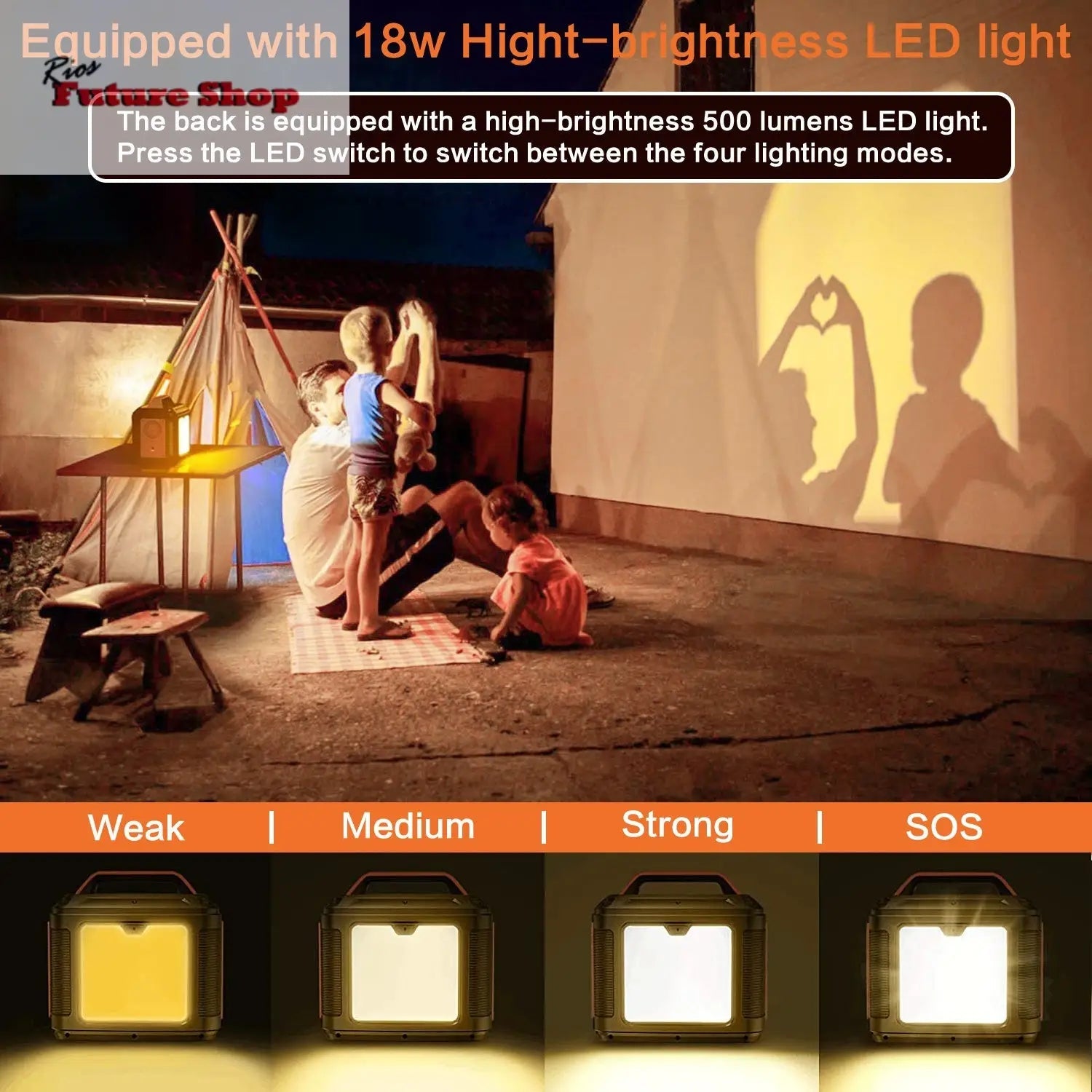 US Plug Portable Power Station P302,300W 296Wh Backup Lithium Battery - Rios Future Shop