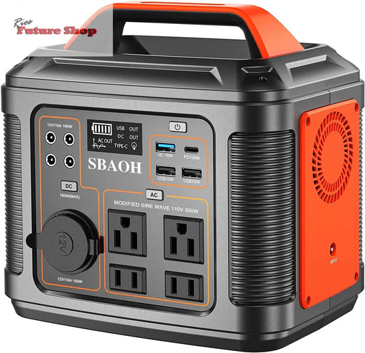 US Plug Portable Power Station P302,300W 296Wh Backup Lithium Battery CJdropshipping