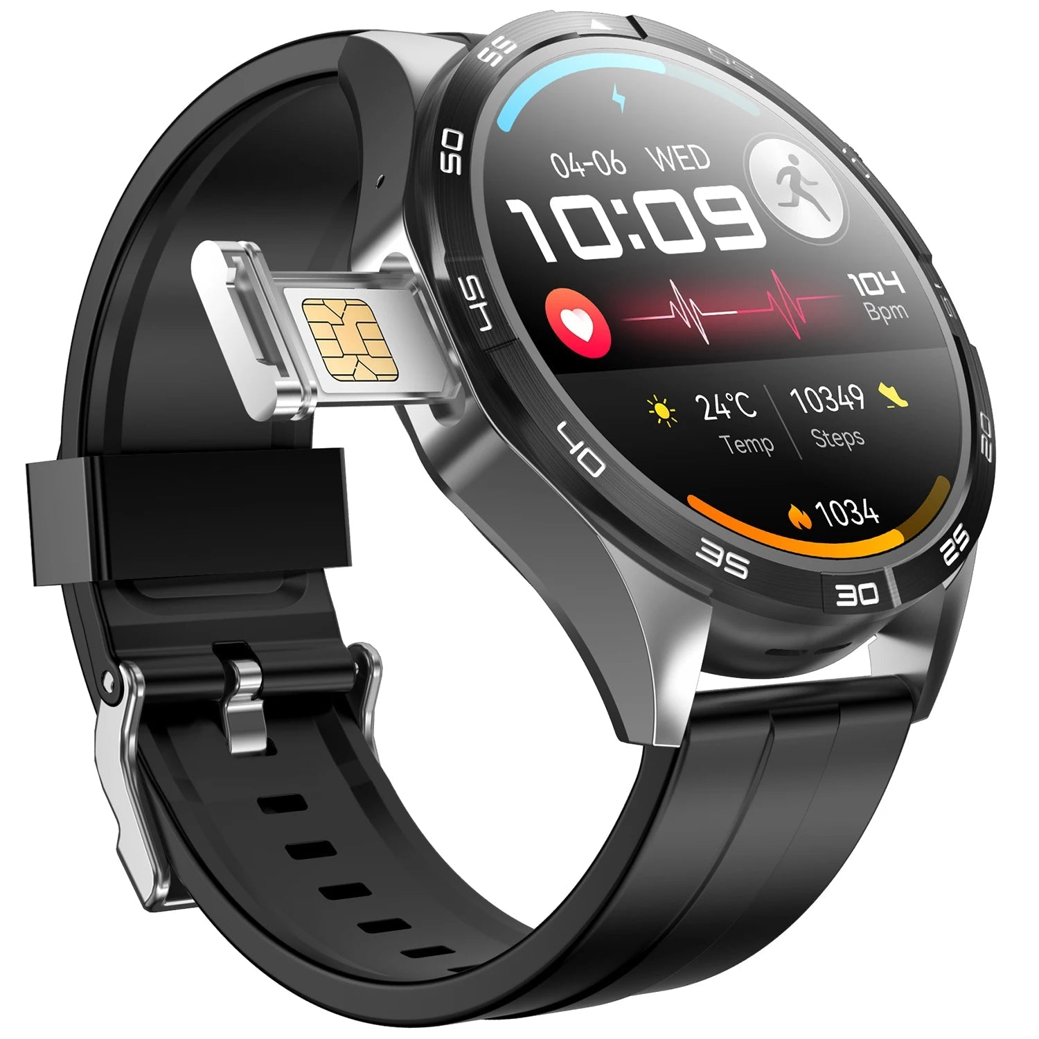 VALDUS 1.43" AMOLED - Rios Future Shopsmartwatches3:-3VG52 PRO;191288010:-3Black Silver Silica Gel Strap